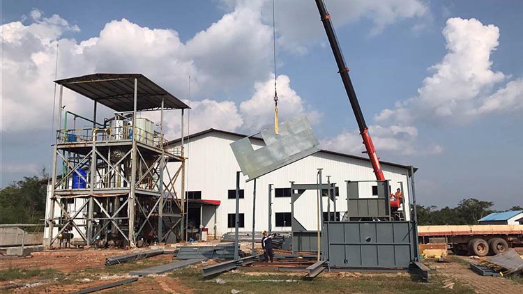 蒸發(fā)器安裝現場